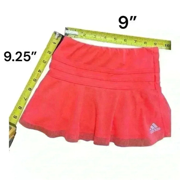 Adidas mesh 3 stripes skirt/ skort, 3T - Picture 3 of 6